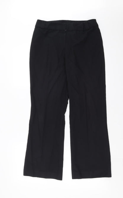 Womens UK Size 10 BHS Regular Fit  Black Trousers