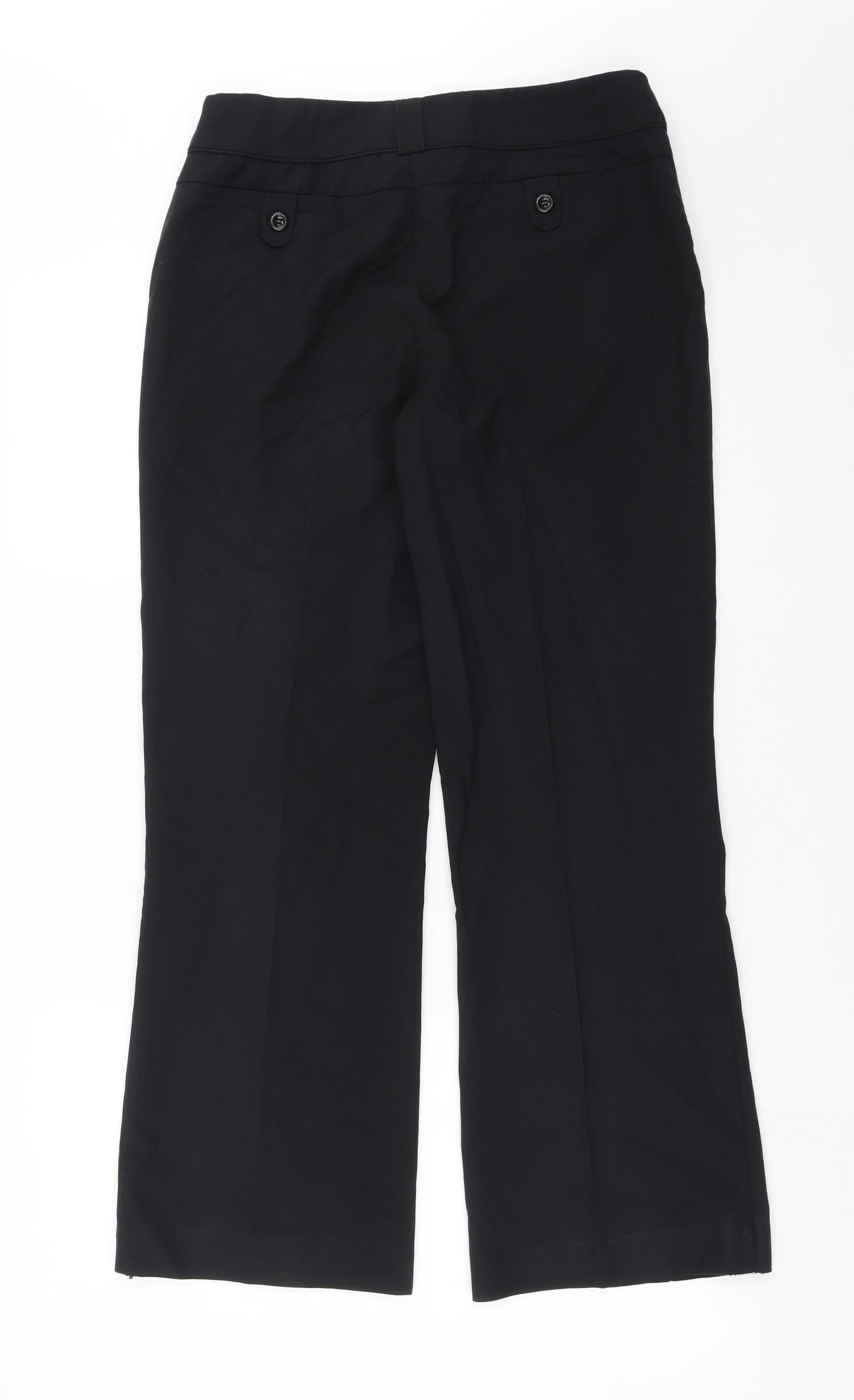 Womens UK Size 10 BHS Regular Fit  Black Trousers