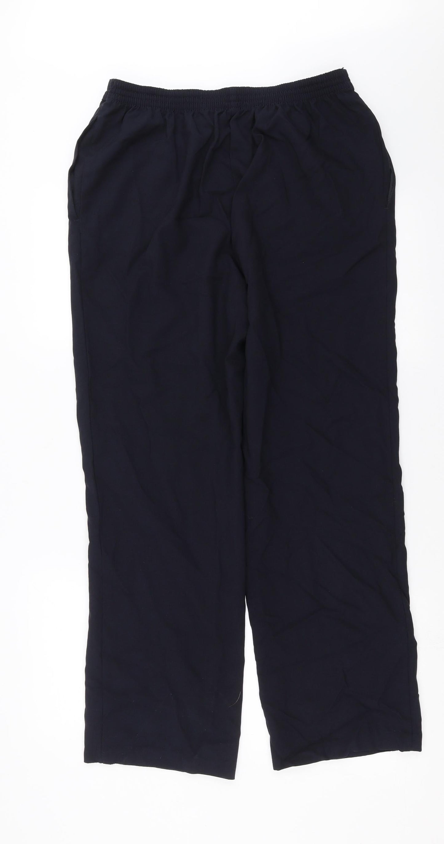 Womens UK Size 14 Marks and Spencer Regular Fit  Blue Trousers