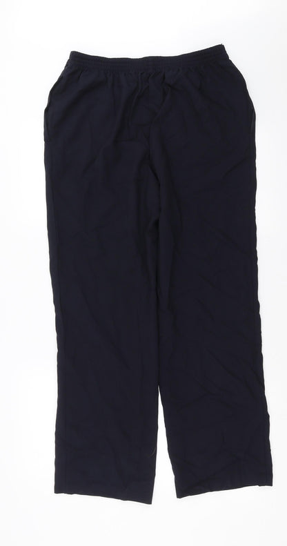 Womens UK Size 14 Marks and Spencer Regular Fit  Blue Trousers