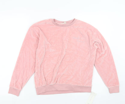 Marks and Spencer Girls Pink   Pullover Sweatshirt Size 12-13 Years  - weekend forever