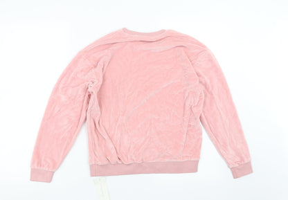 Marks and Spencer Girls Pink   Pullover Sweatshirt Size 12-13 Years  - weekend forever