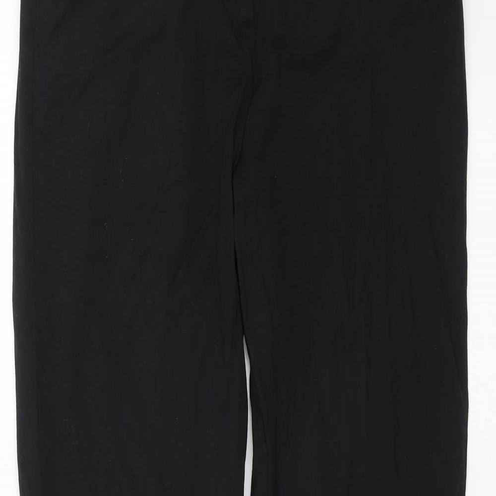 TU Womens Black  Rayon Trousers  Size 10 L30 in