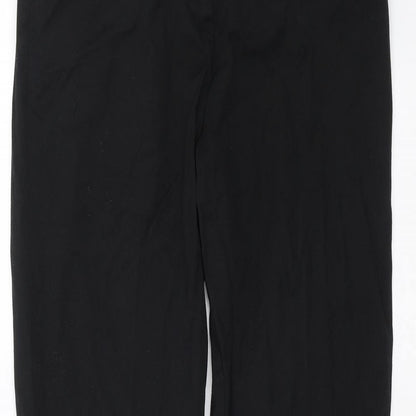 TU Womens Black  Rayon Trousers  Size 10 L30 in