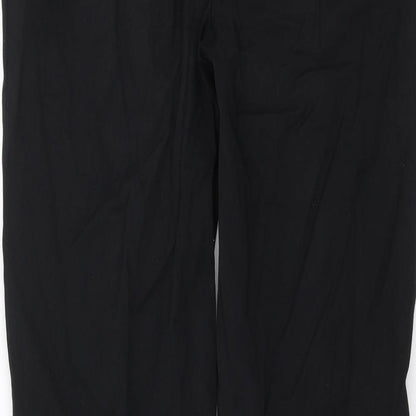 TU Womens Black  Rayon Trousers  Size 10 L30 in