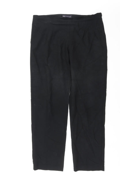 Womens UK Size 14 Marks and Spencer Regular Fit  Black Trousers