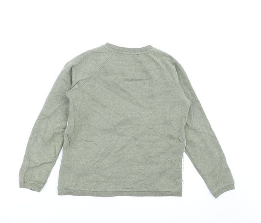 Very Girls Green   Pullover Sweatshirt Size 11-12 Years  - crochet detail