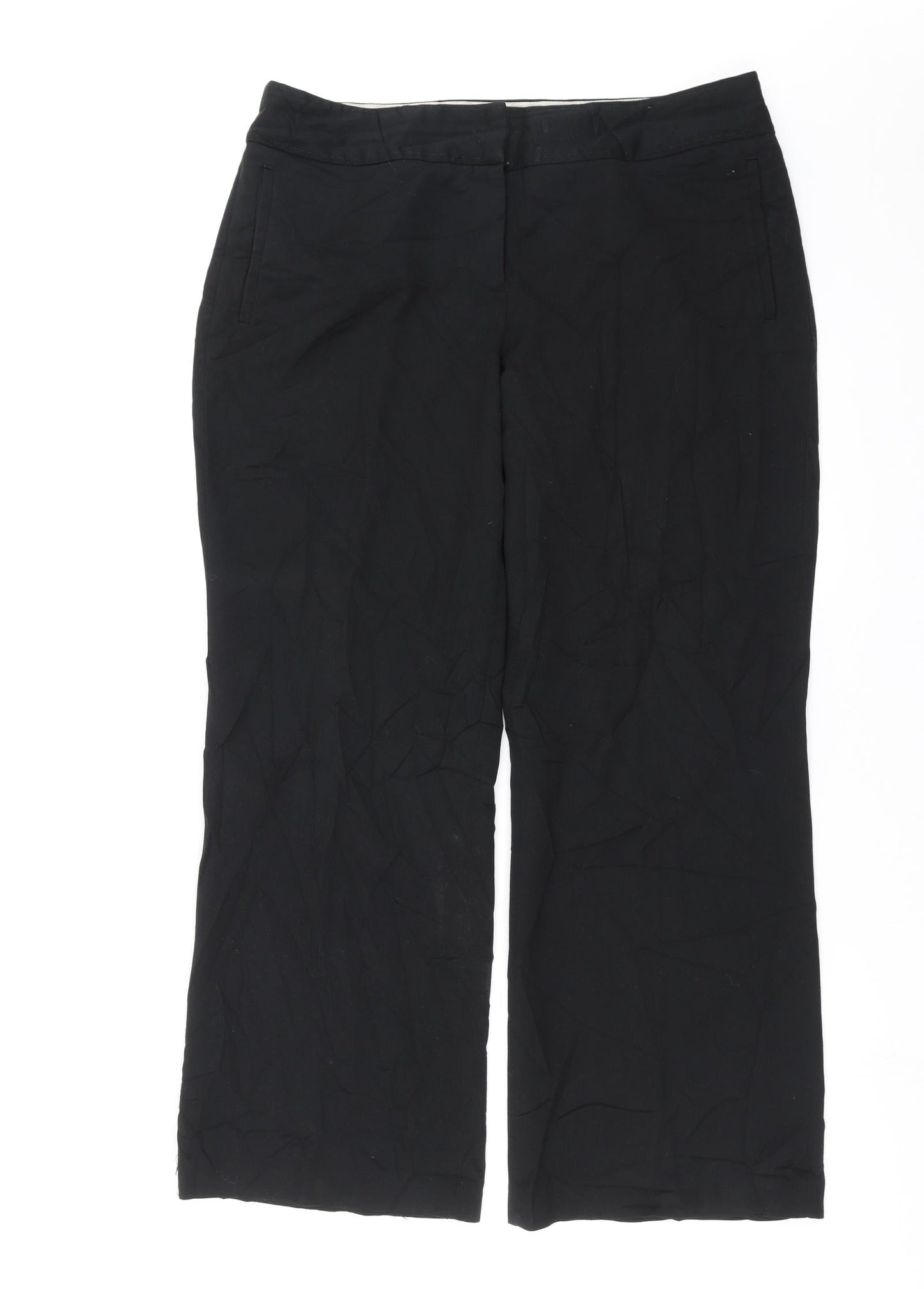 Womens UK Size 16 NEXT Regular Fit  Black Trousers