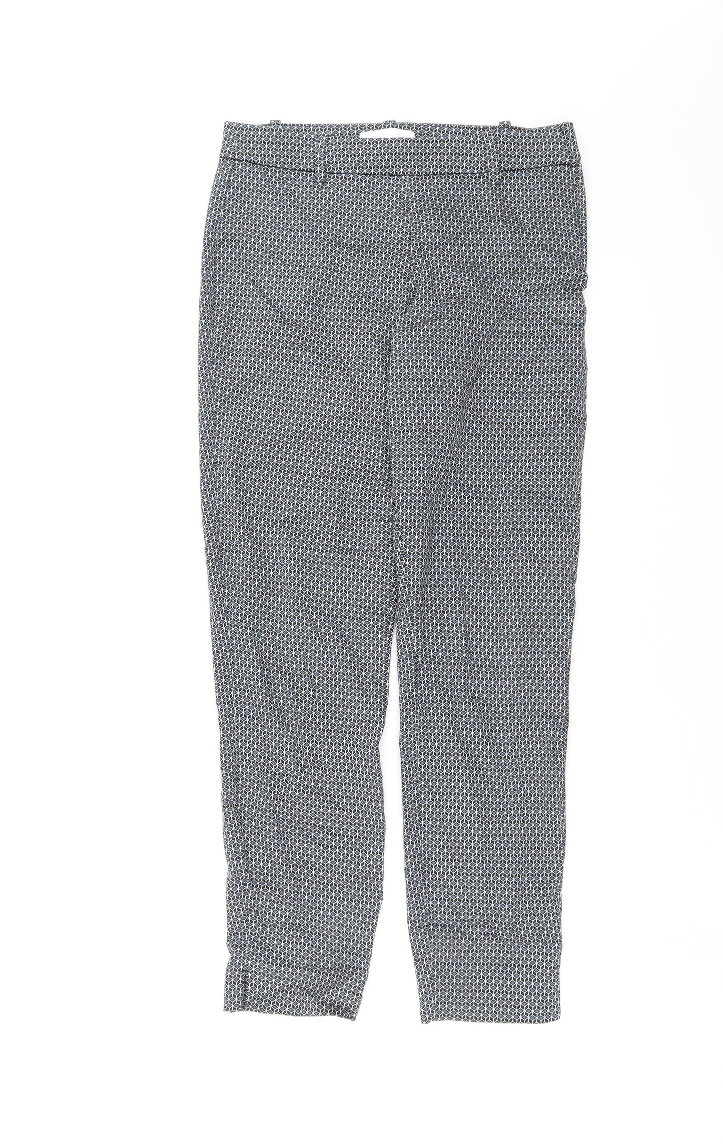 Womens UK Size 8 H&M Slim Fit  Blue Trousers