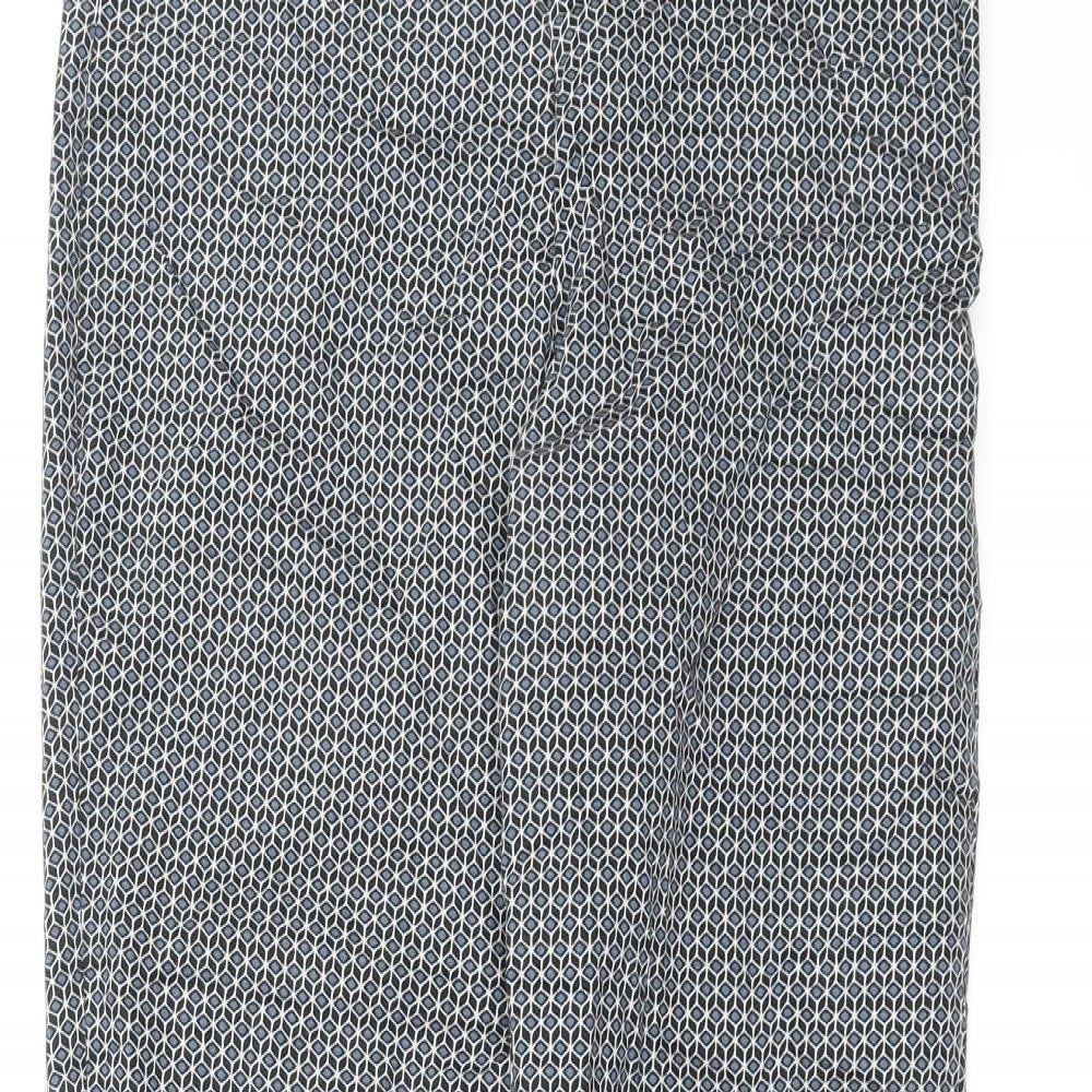 Womens UK Size 8 H&M Slim Fit  Blue Trousers