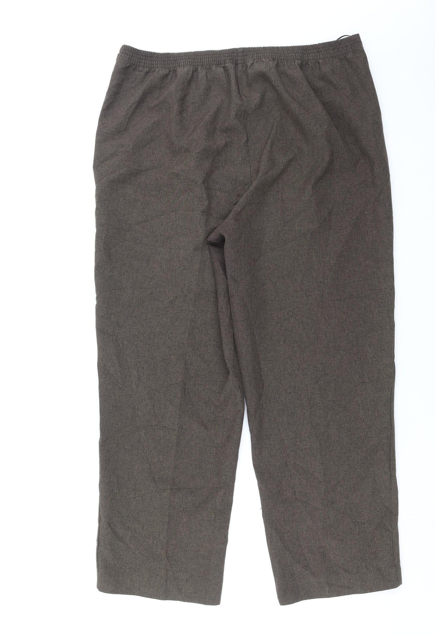 Bm Collection Womens Brown   Trousers  Size 16 L27 in