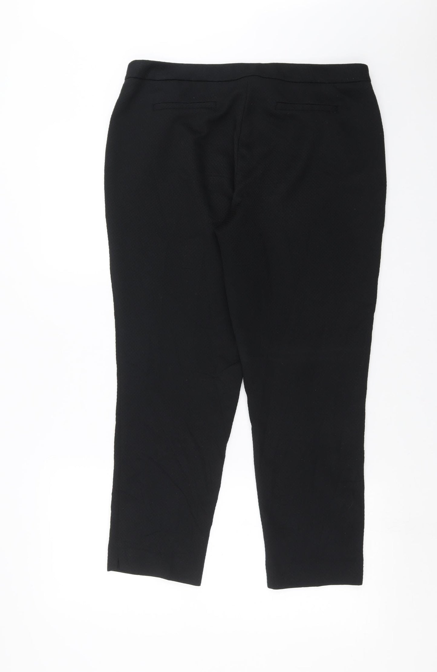 Womens UK Size 34 in F&F Regular Fit  Black Trousers