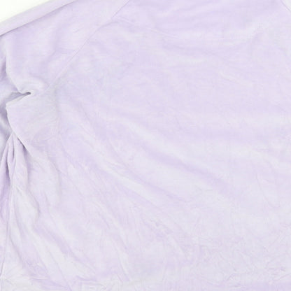Primark Womens Purple Solid Fleece Top Pyjama Top Size S  - love kindness positivity