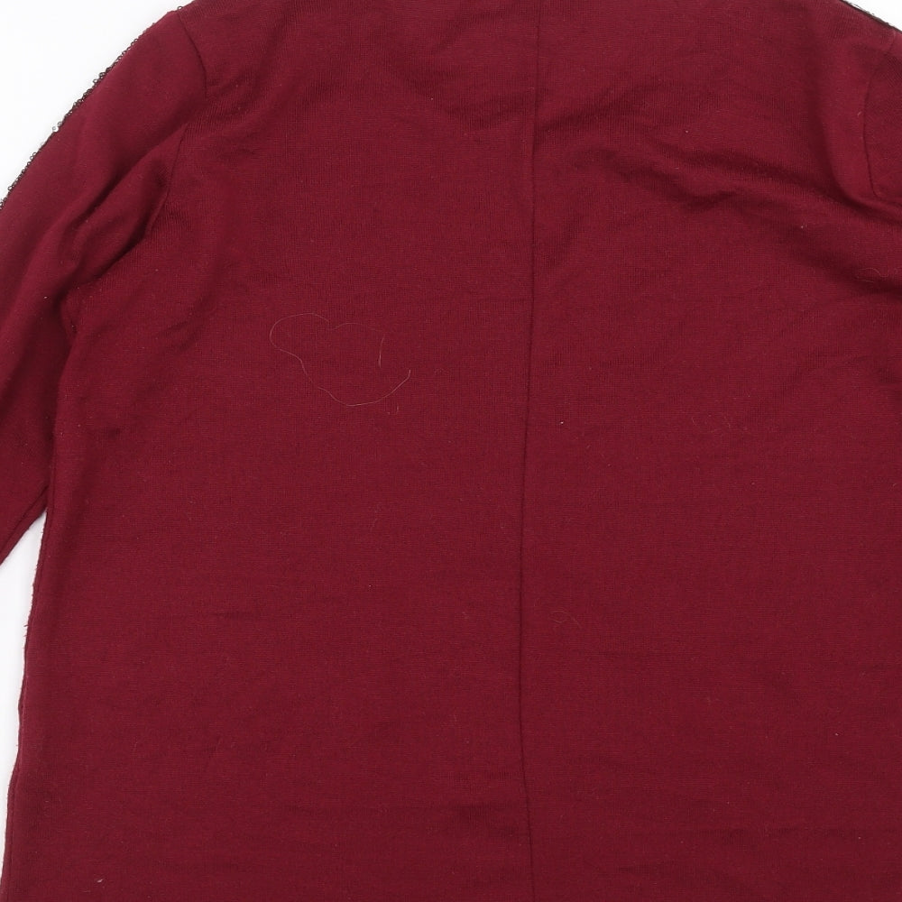 Primark Womens Purple  Knit Pullover Jumper Size 10  - sequins