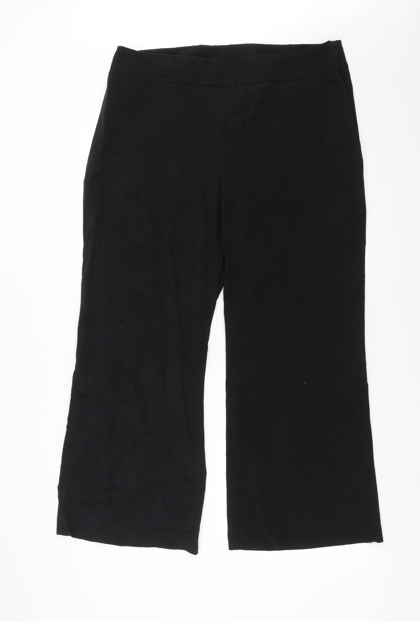 Womens UK Size 18 Wallis Regular Fit  Black Trousers
