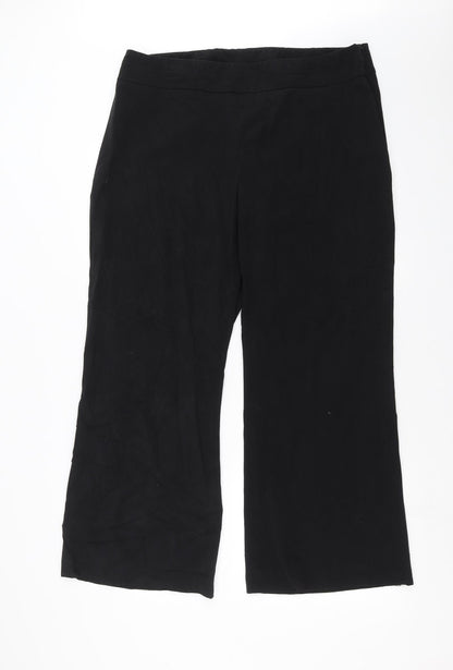 Womens UK Size 18 Wallis Regular Fit  Black Trousers