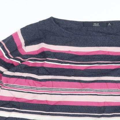 Womens UK Size M ISLE Blue Pullover Jumper