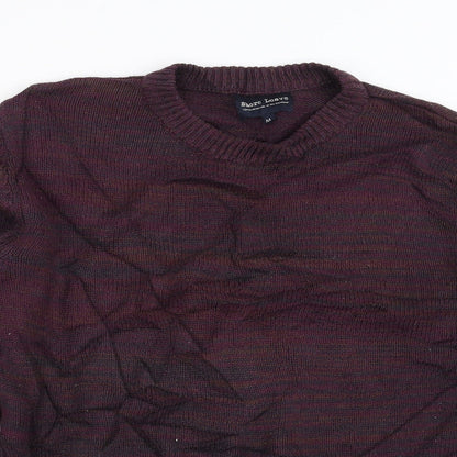 Shore Leave Mens Purple  Knit Pullover Jumper Size M