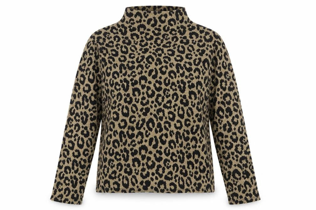 Marks & Spencer Womens Brown Animal Print  Pullover Jumper Size 8