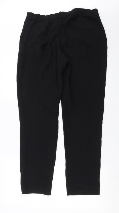 H&M Womens Black   Trousers  Size 12 L29 in
