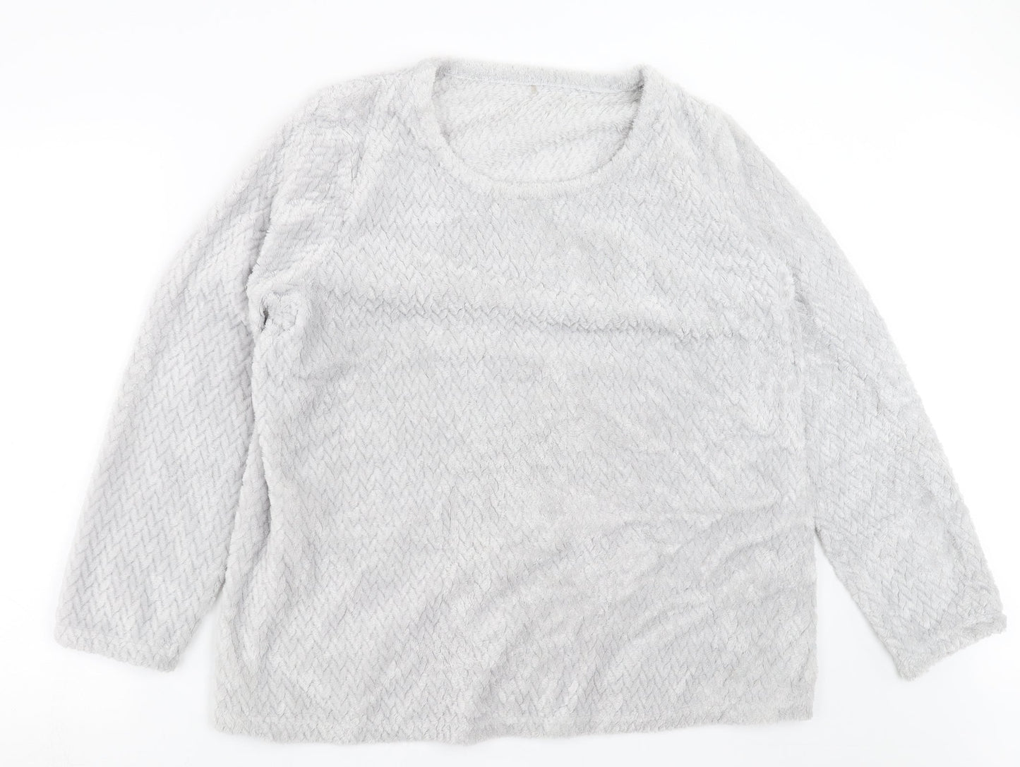 George Womens Grey Geometric  Pullover Jumper Size 16