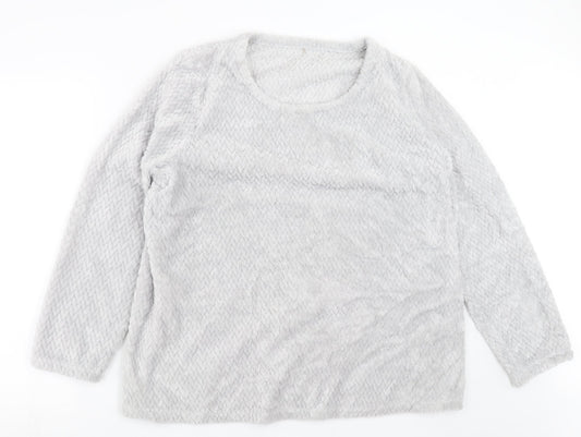 George Womens Grey Geometric  Pullover Jumper Size 16