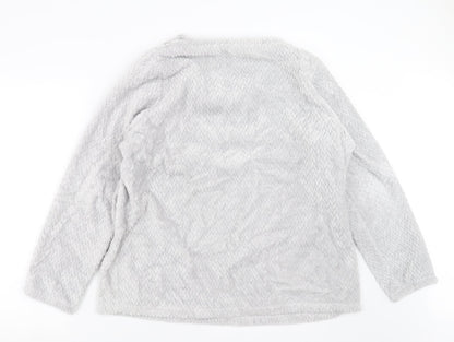 George Womens Grey Geometric  Pullover Jumper Size 16