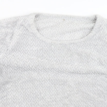 George Womens Grey Geometric  Pullover Jumper Size 16