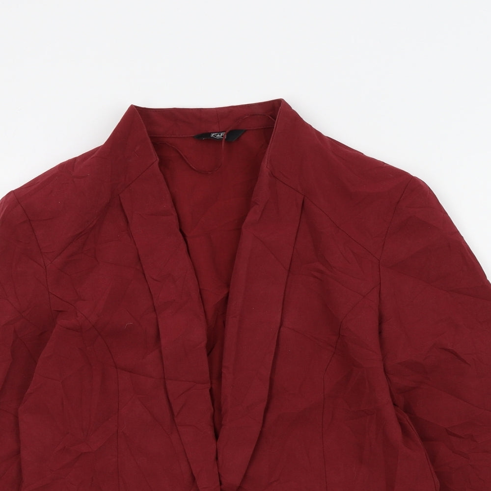 Womens UK Size 12 F&F Red Jacket