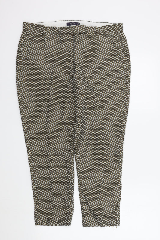 Womens UK Size 14 M&S Regular Fit  Brown Trousers