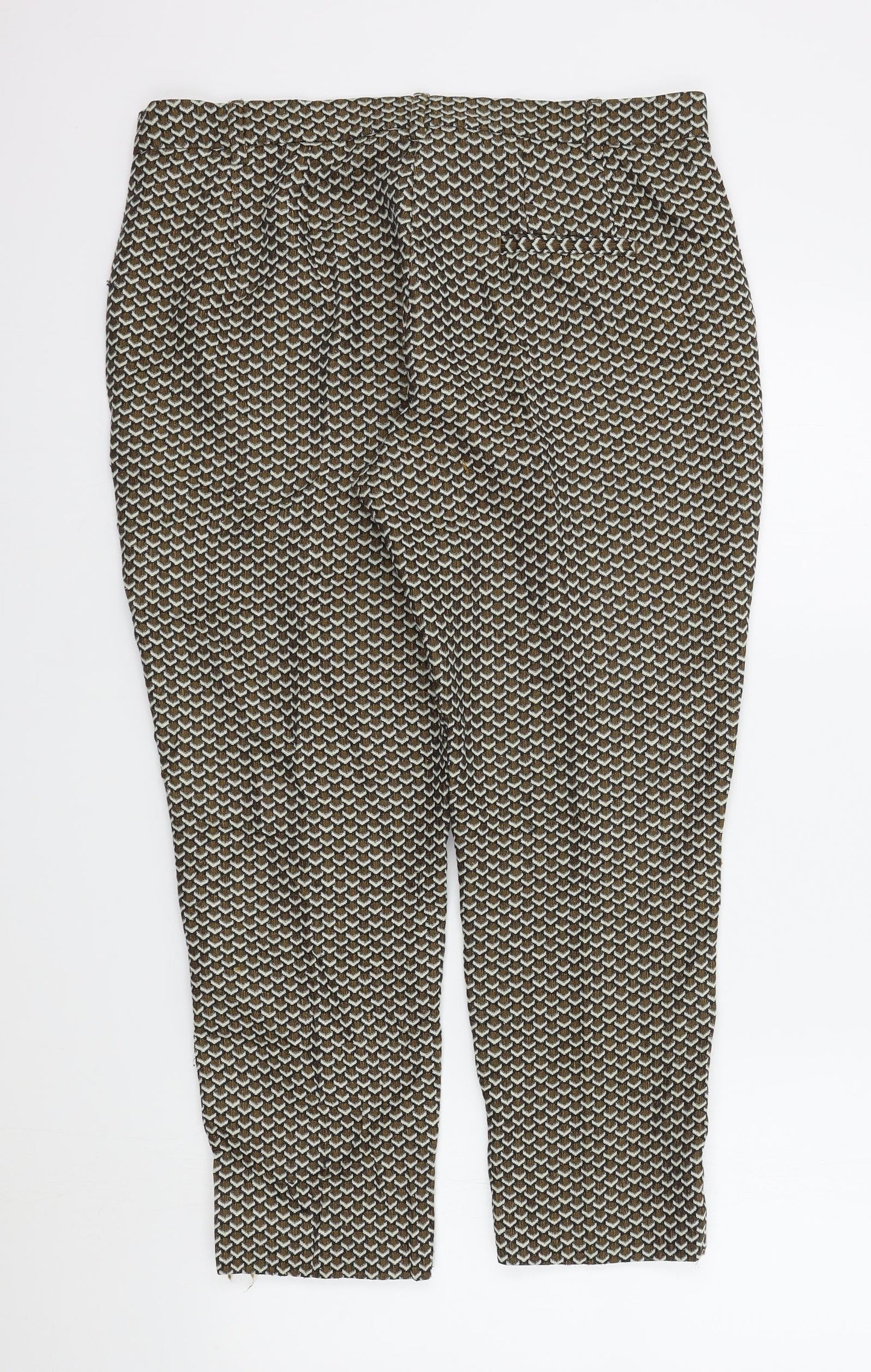 Womens UK Size 14 M&S Regular Fit  Brown Trousers