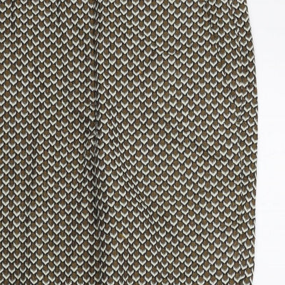 Womens UK Size 14 M&S Regular Fit  Brown Trousers