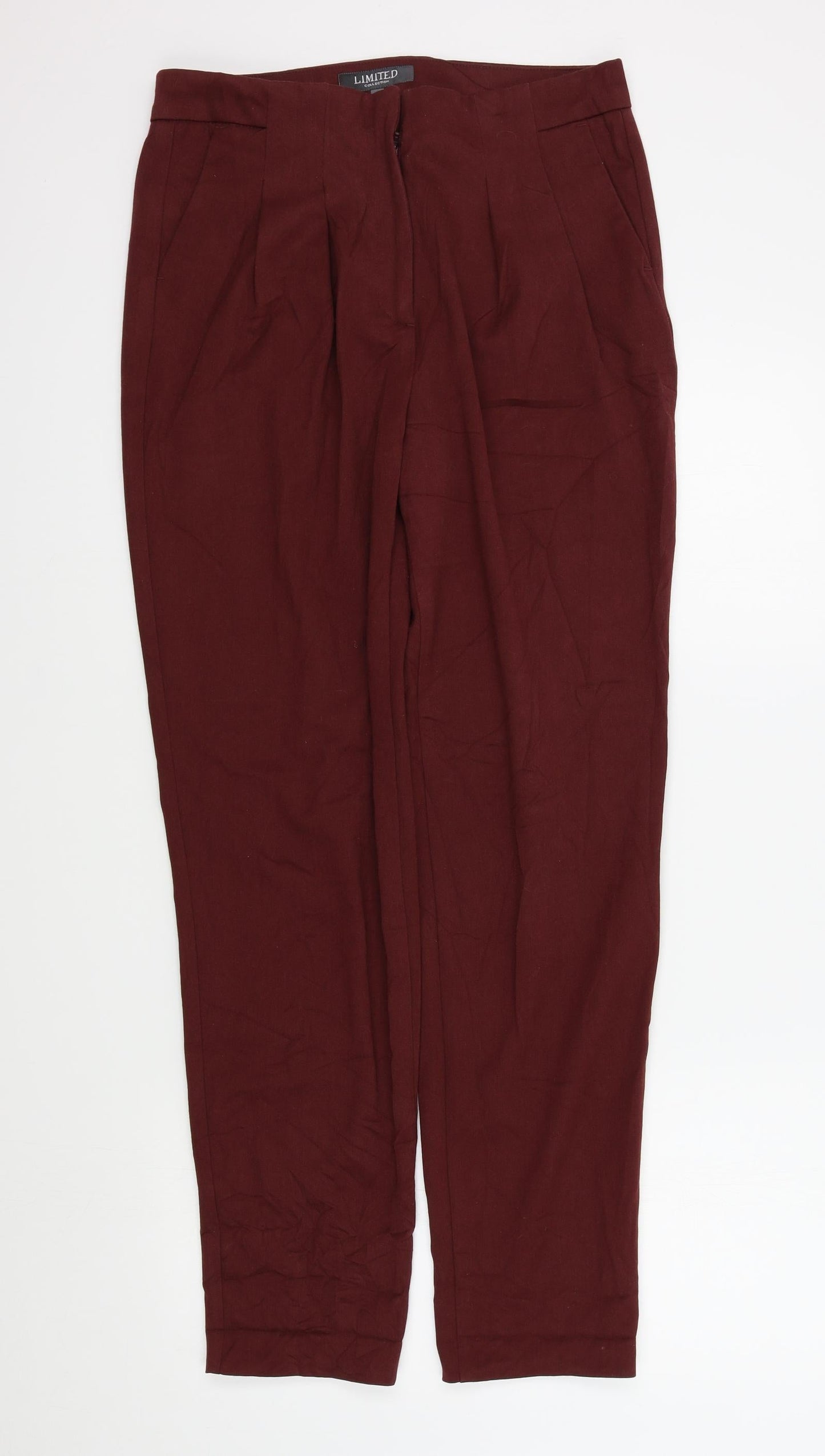 Womens UK Size 10 LIMITED COLLECTION Regular Fit  Red Trousers