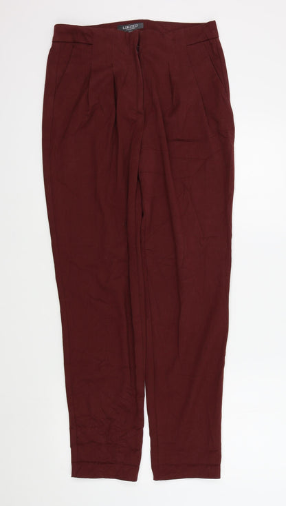 Womens UK Size 10 LIMITED COLLECTION Regular Fit  Red Trousers