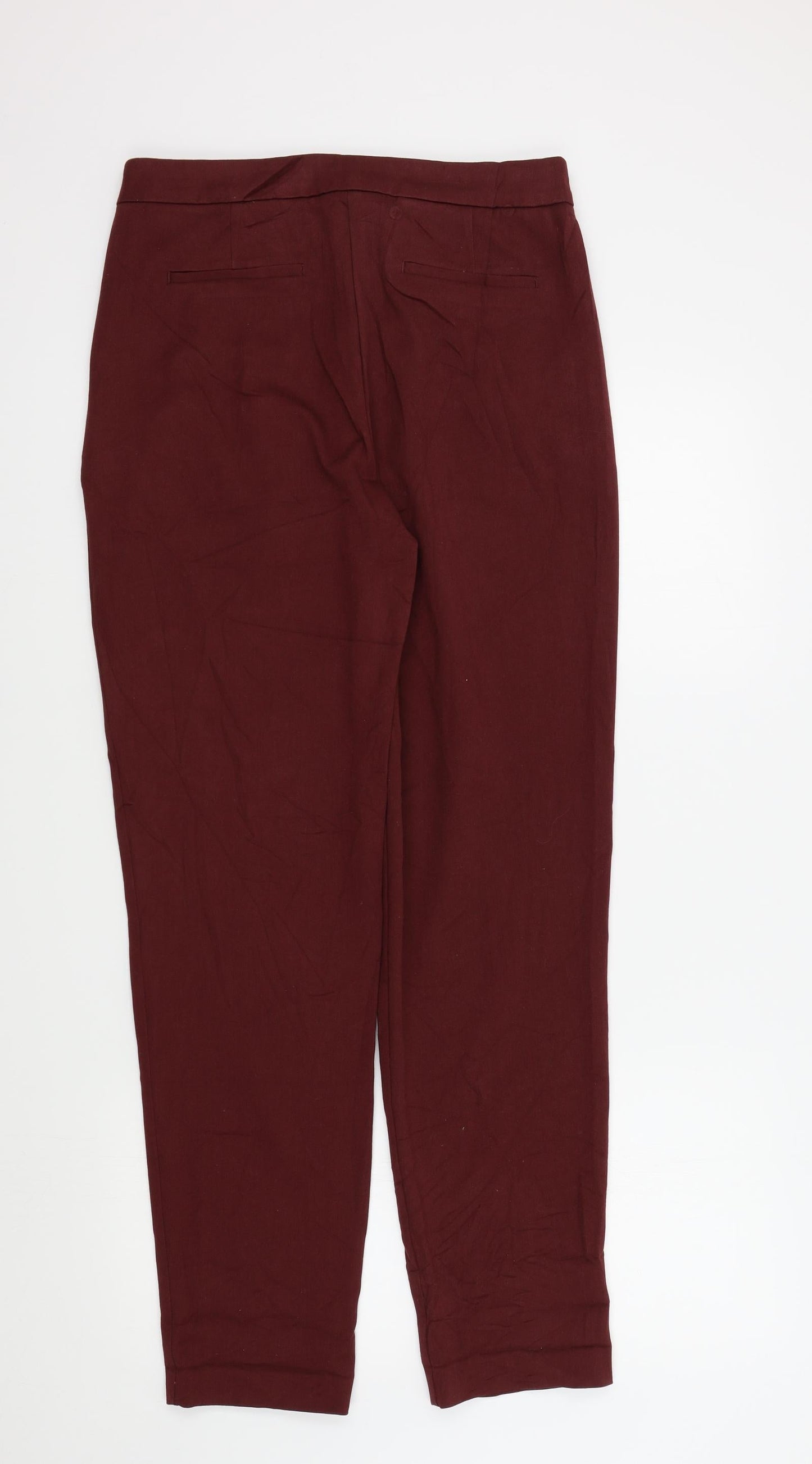 Womens UK Size 10 LIMITED COLLECTION Regular Fit  Red Trousers