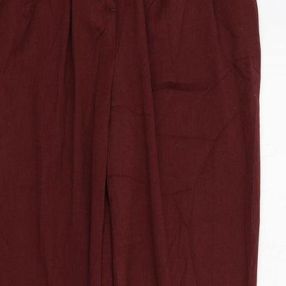 Womens UK Size 10 LIMITED COLLECTION Regular Fit  Red Trousers