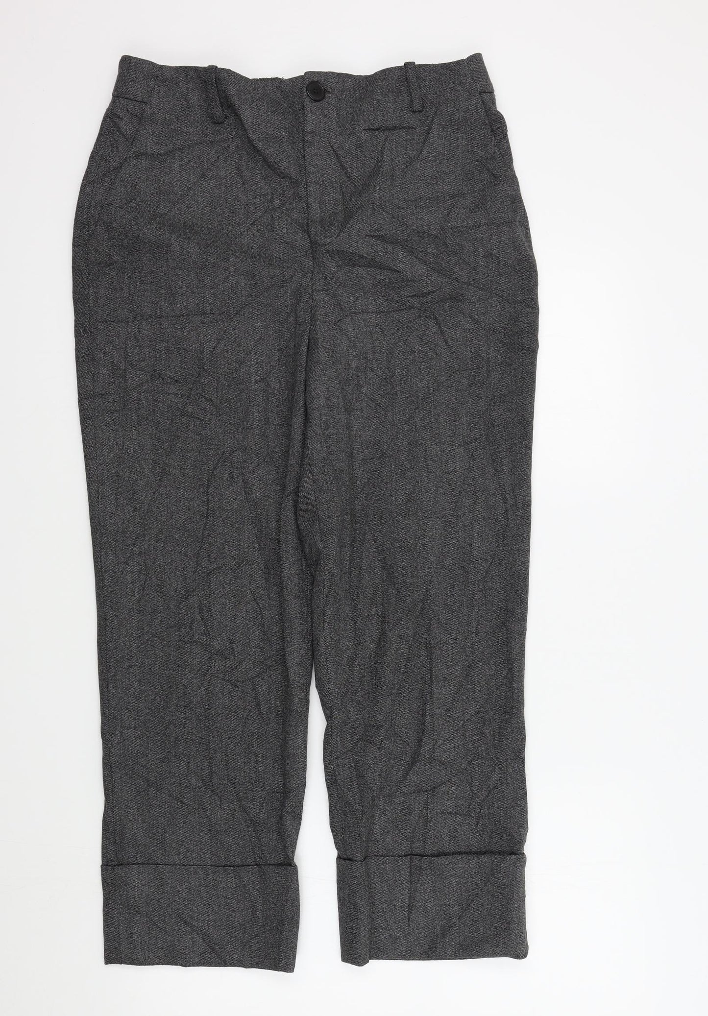 Womens UK Size 42 Zara Regular Fit  Grey Trousers