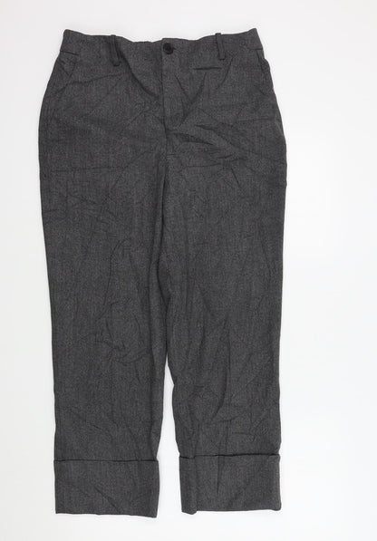 Womens UK Size 42 Zara Regular Fit  Grey Trousers