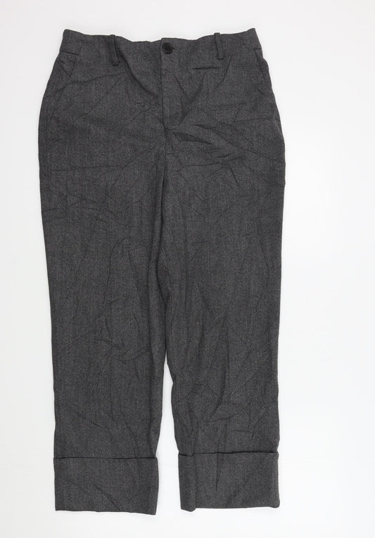 Womens UK Size 42 Zara Regular Fit  Grey Trousers