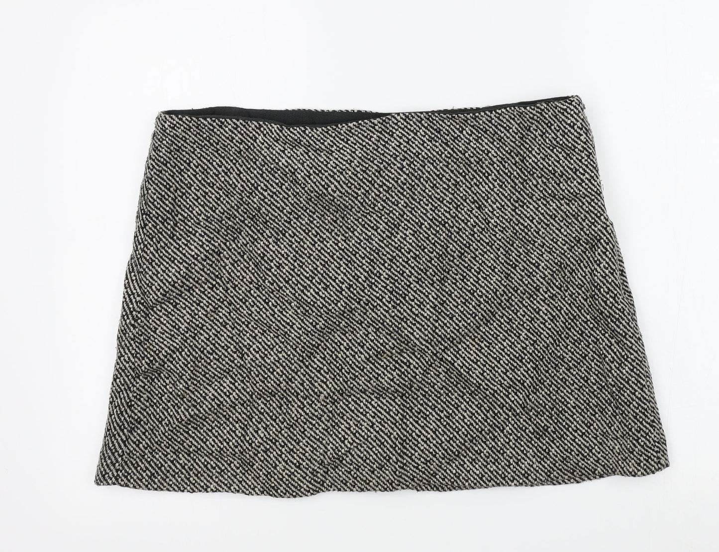 Gap Womens Black Geometric  A-Line Skirt Size 12