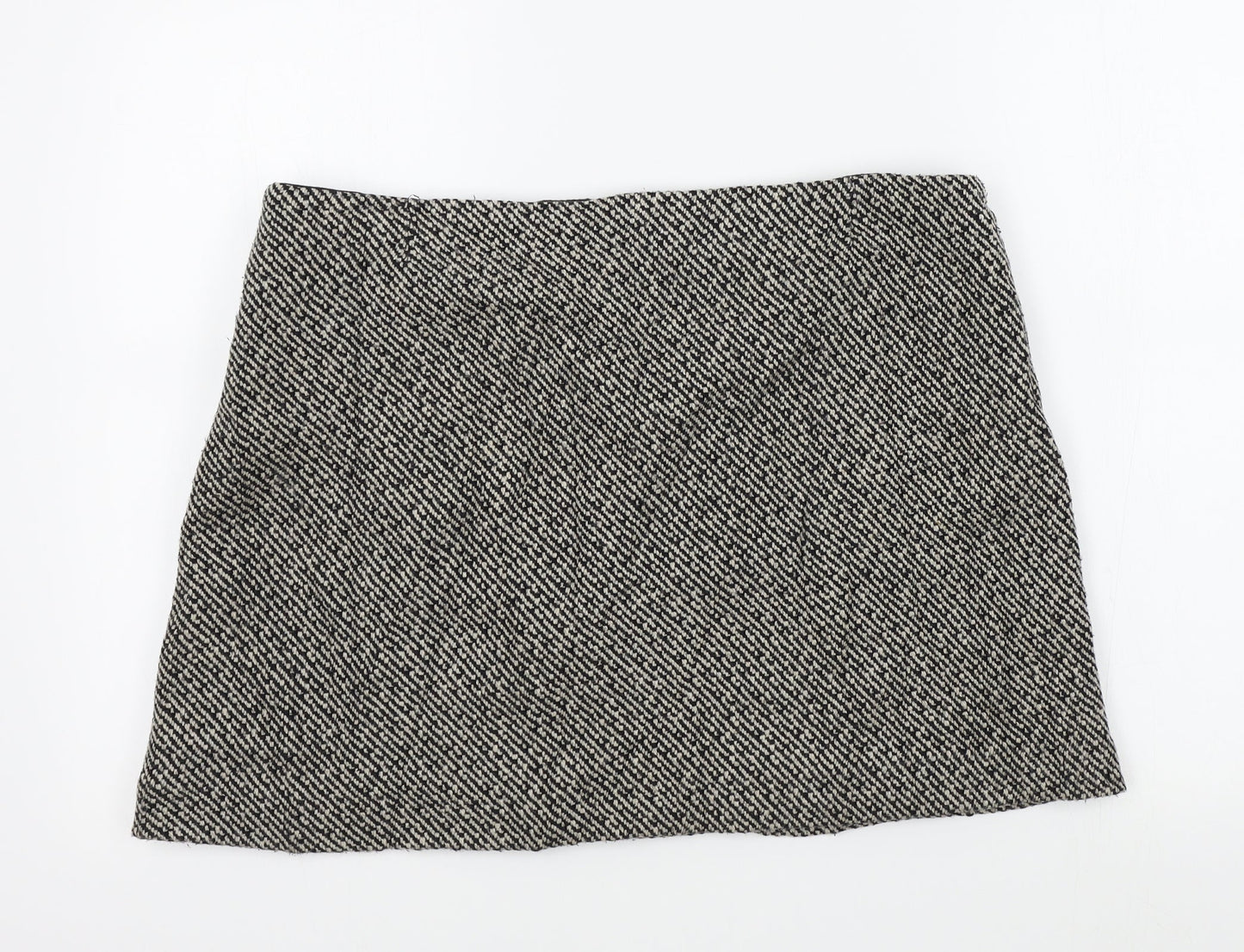 Gap Womens Black Geometric  A-Line Skirt Size 12