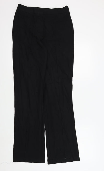 Womens UK Size 12 M&S Regular Fit  Black Trousers
