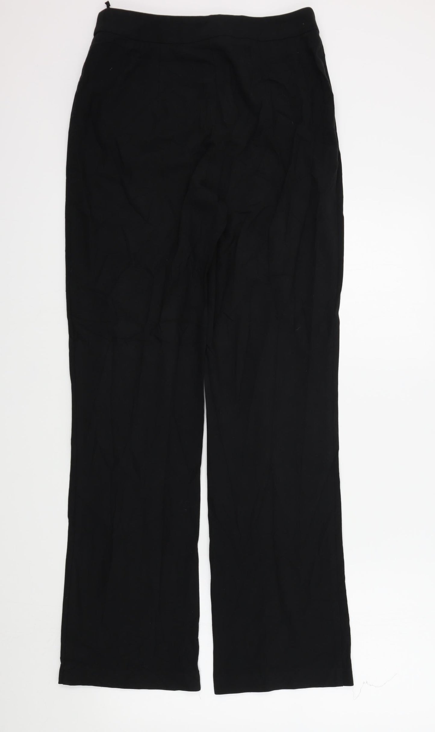 Womens UK Size 12 M&S Regular Fit  Black Trousers