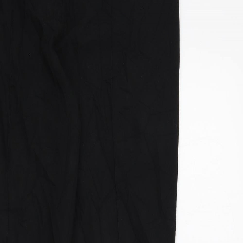 Womens UK Size 12 M&S Regular Fit  Black Trousers