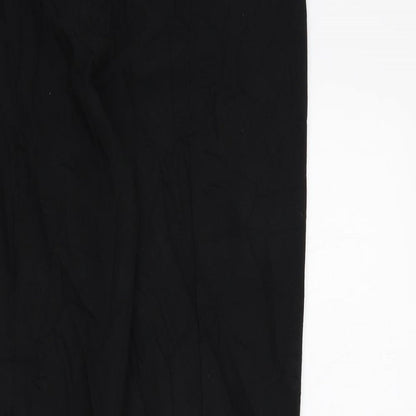 Womens UK Size 12 M&S Regular Fit  Black Trousers