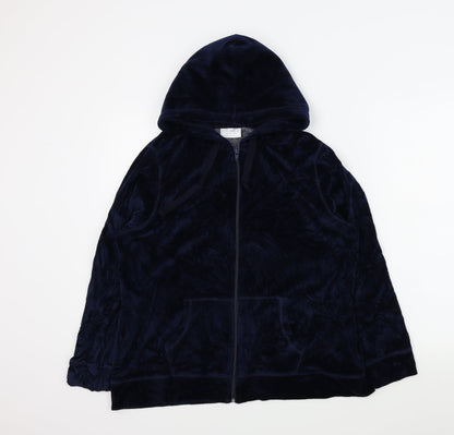 Womens UK Size L cotswold Blue Full Zip Jumper