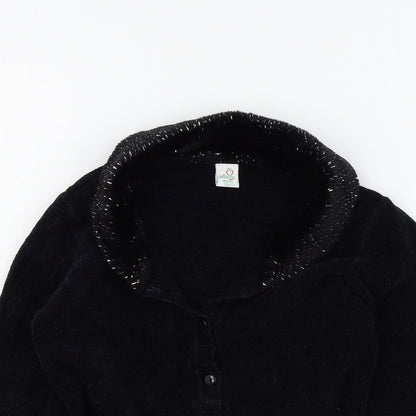 Adams Girls Black Colourblock  Cardigan Jumper Size 8 Years