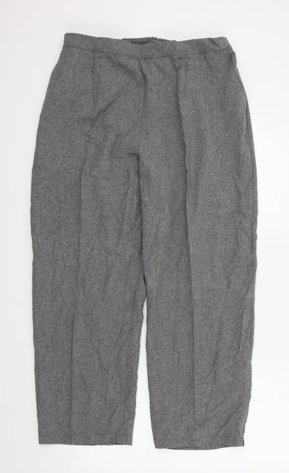 Womens UK Size 26 in Preworn Regular Fit  Grey Trousers