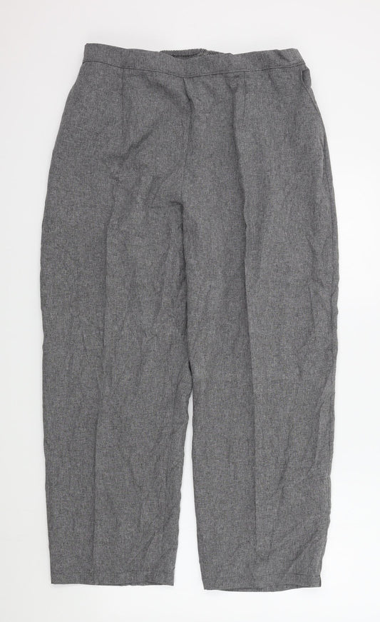 Womens UK Size 26 in Preworn Regular Fit  Grey Trousers