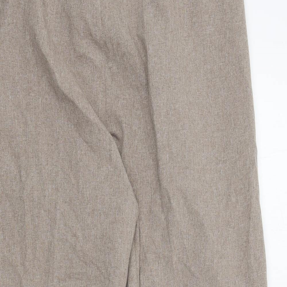 Womens UK Size 24 in Preworn Regular Fit  Brown Trousers